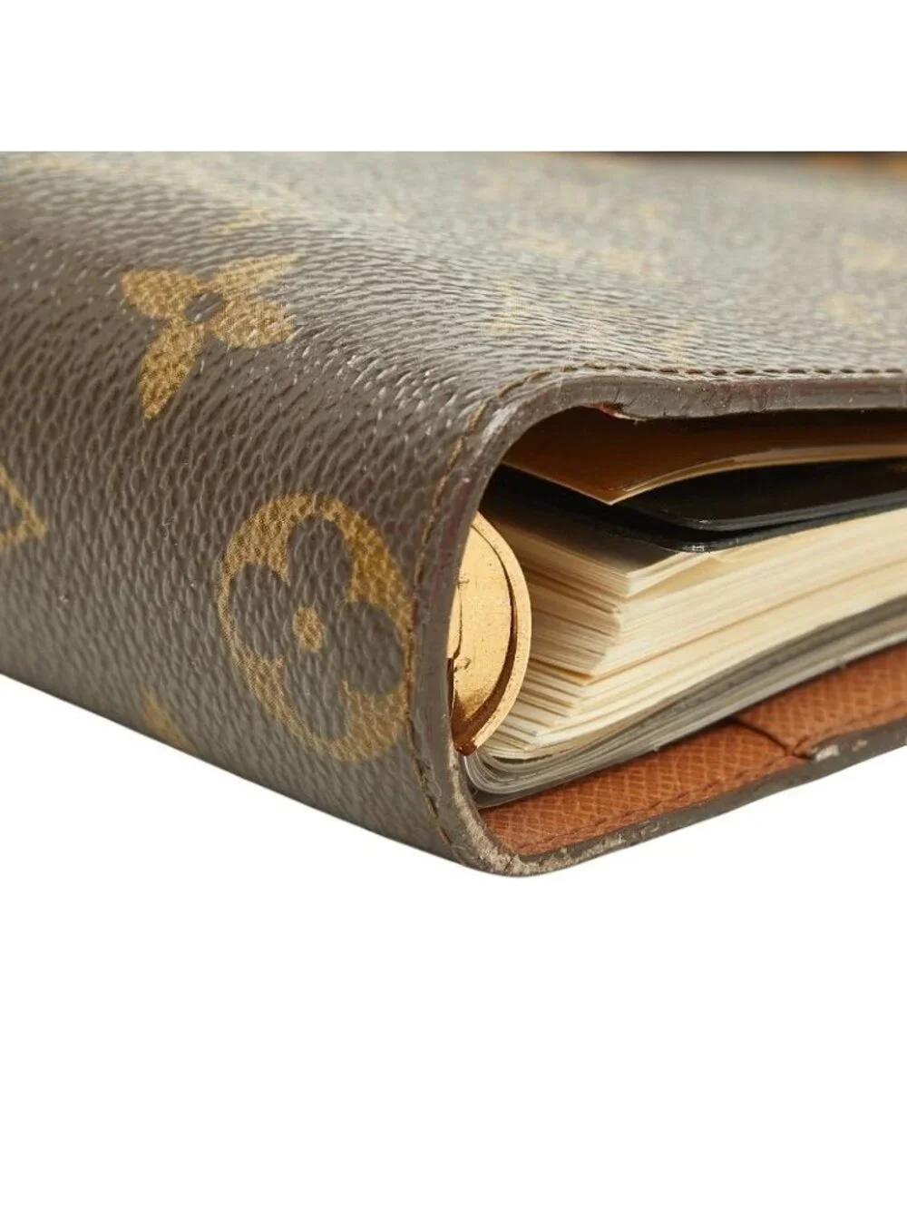 Louis Vuitton Monogram Agenda System Planner Brown Leather